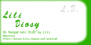 lili diosy business card